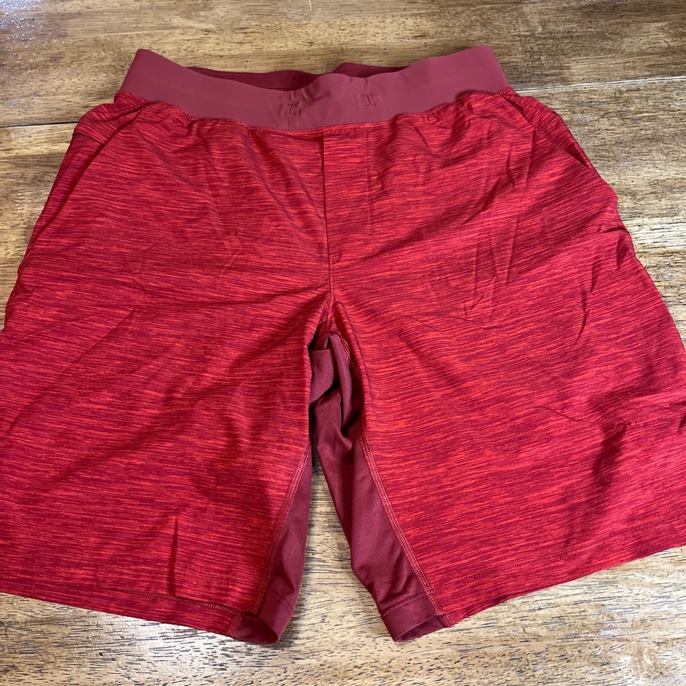 Men’s Lululemon Unlined Shorts Medium 9’ Orange